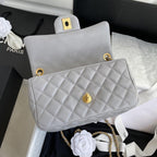Chanel Pearl Crush Mini Flap Bag Gray