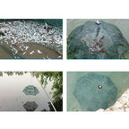 12 Holes Automatic Foldable Fishing Net Nylon Shrimp Crab Minnow Trap Fish Cast Net Fishing Tackle, 12 Holes