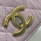 Chanel Mini Flap Bag Pink with top handle
