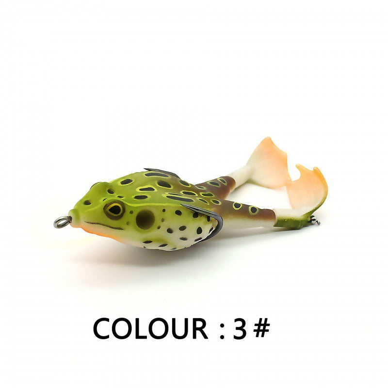 Topwater Fishing Lure Double Propeller Frog Soft