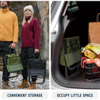 Lightweight Backpack Camping Chair Folding Stool with Backrest – Compact Portable Outdoor Seat, Heavy Duty Support, for Camping, Hunting & Fishing, Available in 3 Colors, 1pc or 2pcs