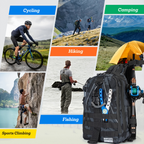 Waterproof Fishing Backpack Tackle Sling Bag – Rod Holder Daypack for Shore, Kayak & Fly Fishing | Men Women Outdoor Gear