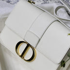 Dior 30 MONTAIGNE BAG Latte Box Calfskin