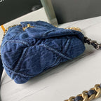 CHANEL 19 Denim Large Flap Bag