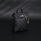 Louis Vuitton Soft Trunk Messenger – Monogram Eclipse Canvas with Silver Chain