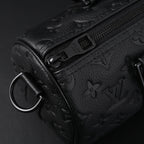 Louis Vuitton Keepall Bandoulière 50 – Monogram Shadow Black Leather