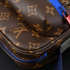 Louis Vuitton Trio Messenger Bag – Monogram Canvas with Blue Strap