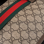Gucci Ophidia GG Supreme Mini Belt Bag – Beige/Ebony with Web Stripe