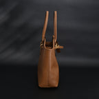 Miu Miu Leather Tote Bag – Elegant Caramel Brown