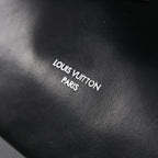 Louis Vuitton Montaigne Black Mahina Leather Shoulder Bag