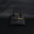 Miu Miu Black Leather Satchel Bag – Medium Structured Tote