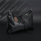 Louis Vuitton Black Mahina Leather Hobo Shoulder Bag