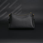 Prada Cleo Black Brushed Leather Shoulder Bag