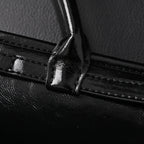Prada Cleo Black Patent Leather Shoulder Bag with Gold Hardware