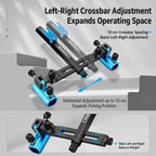 Aluminum Magnesium Alloy Dual Fishing Rod Holder 360 Adjustable Double Bracket for Fishing Box Chair