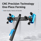 Aluminum Magnesium Alloy Dual Fishing Rod Holder 360 Adjustable Double Bracket for Fishing Box Chair