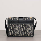 Dior 30 Montaigne Bag Oblique Blue Jacquard