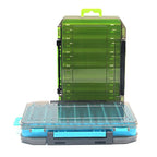 Double-Sided Fishing Tackle Box – 14 Compartments, 5 Colors