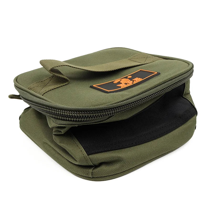 2026 Durable Oxford Fabric Reel Bag Universal Portable Green Tackle