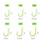 5 in 1 Stranded Double Hook Anti-winding Silver Carp Fishing Group Spring Fishing Hook, 8, 9, 10, 11, 12, 13