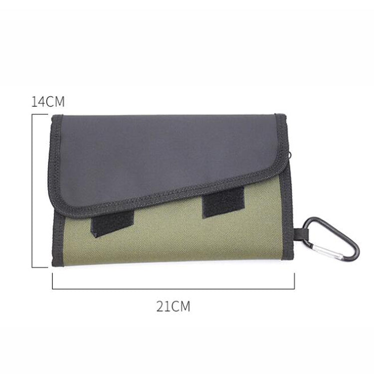 Splitable Fish Bait Bag With 6 PVC Self-Sealing Stickers Classification Storage Hanging Bag