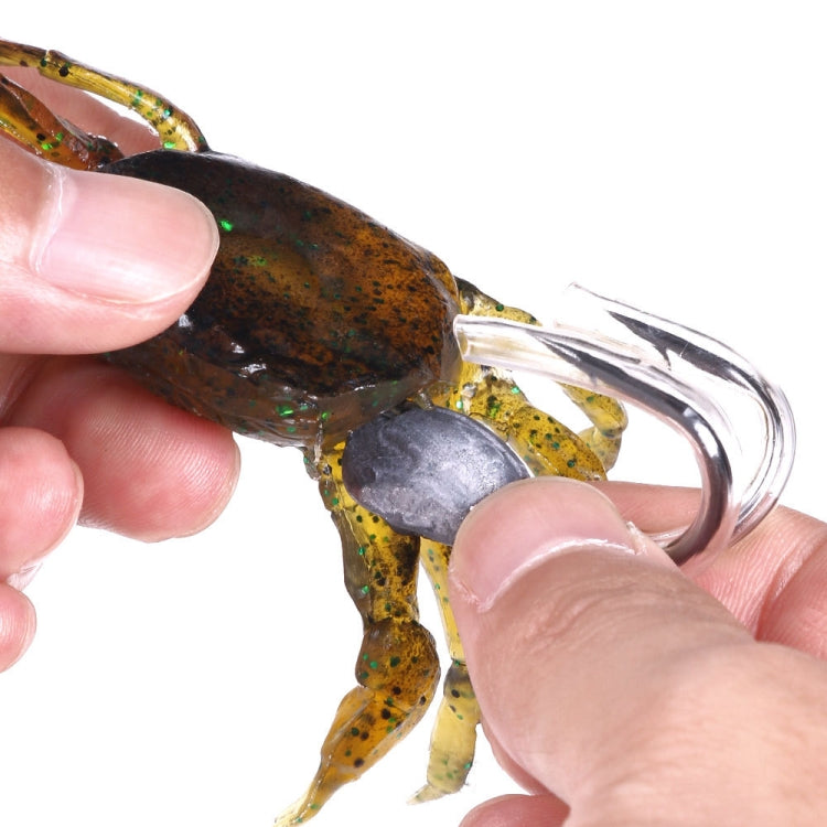 3 PCS HENGJIA SO068 Submerged Crab Hook Anti-hanging Bottom Ice Fishing Bait, 8cm 19g 1, 8cm 19g 2, 8cm 19g 3, 10cm 30g Orange, 10cm 30g Green, 10cm 30g Gray