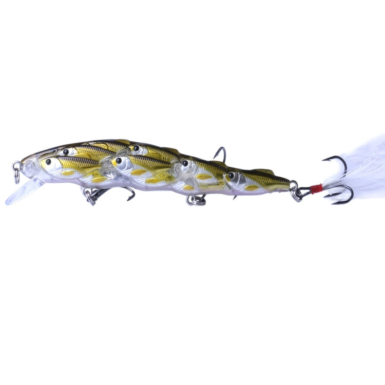 HENGJIA MI113 11.5cm 15.7g Sea Fishing Crank Lure Swing With Feather Hook, MI113 B, MI113 C, MI113 D, MI113 E, MI113 A