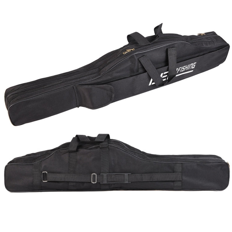 LEO 27746 Folding Fishing Rod Bag Long Fishing Gear Soft Bag, Length:, 1.5m Black