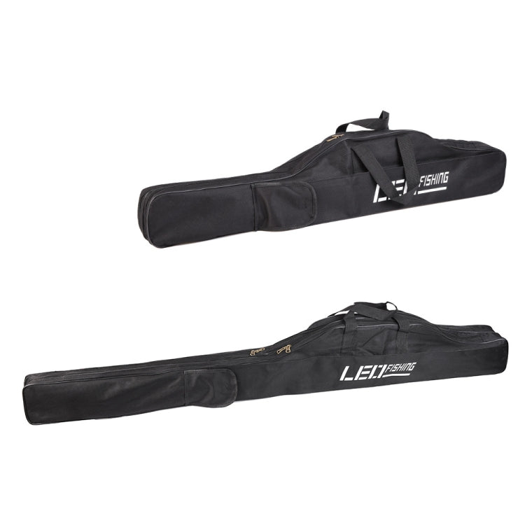LEO 27746 Folding Fishing Rod Bag Long Fishing Gear Soft Bag, Length:, 1.5m Black