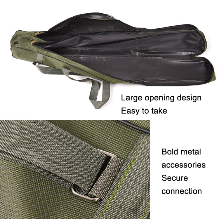 LEO 27746 Folding Fishing Rod Bag Long Fishing Gear Soft Bag, Length:, 1.5m Black