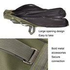LEO 27746 Folding Fishing Rod Bag Long Fishing Gear Soft Bag, Length:, 1.5m Black