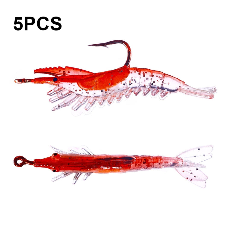 HENGJIA SO077 6cm 3g Lead Wrapped Shrimp Soft Lure Sea Bass Fake Lure, SO077 1, SO077 2, SO077 3, SO077 4