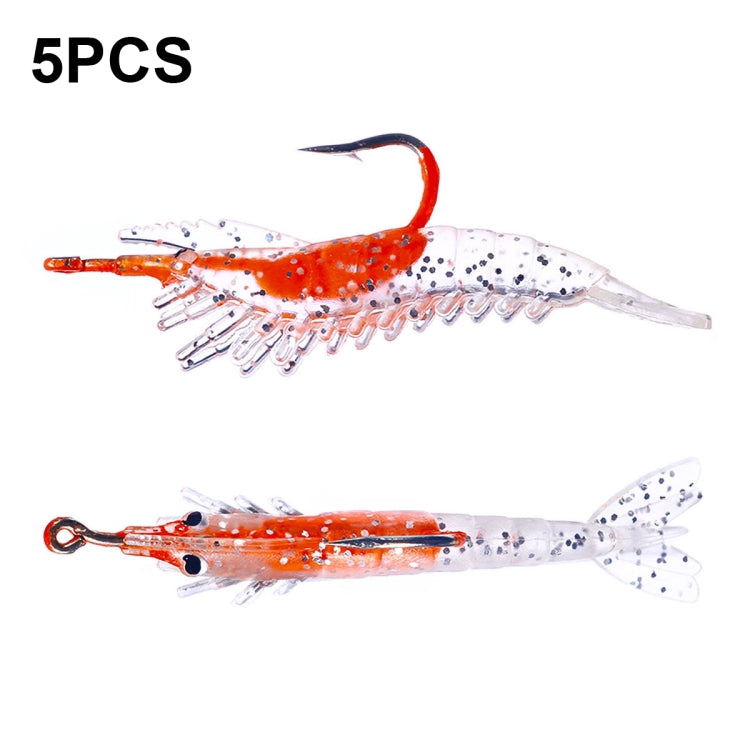 HENGJIA SO077 6cm 3g Lead Wrapped Shrimp Soft Lure Sea Bass Fake Lure, SO077 1, SO077 2, SO077 3, SO077 4