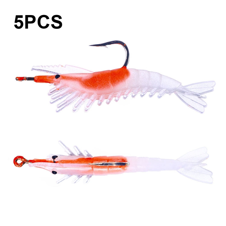 HENGJIA SO077 6cm 3g Lead Wrapped Shrimp Soft Lure Sea Bass Fake Lure, SO077 1, SO077 2, SO077 3, SO077 4