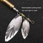 5pcs Rotation Luya Sequins Willow Leaf Feather Bait, Copper Pendant Futaba 7g, Copper Pendant Futaba 10g, Copper Pendant Futaba 15g, Lead Pendant  7g