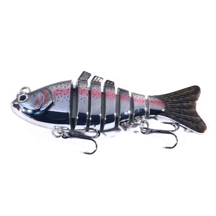 HENGJIA 10cm 24g Bionic Multi-Section Fish Bait Plastic Electroplating Fake Bait, JM060 (6), JM060 (1), JM060 (2), JM060 (3), JM060 (4), JM060 (5)