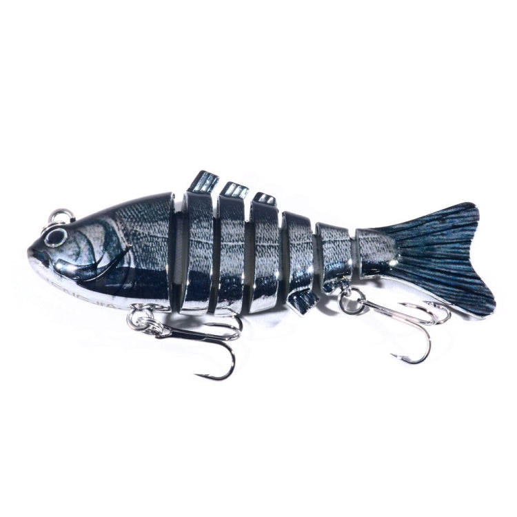 HENGJIA 10cm 24g Bionic Multi-Section Fish Bait Plastic Electroplating Fake Bait, JM060 (6), JM060 (1), JM060 (2), JM060 (3), JM060 (4), JM060 (5)