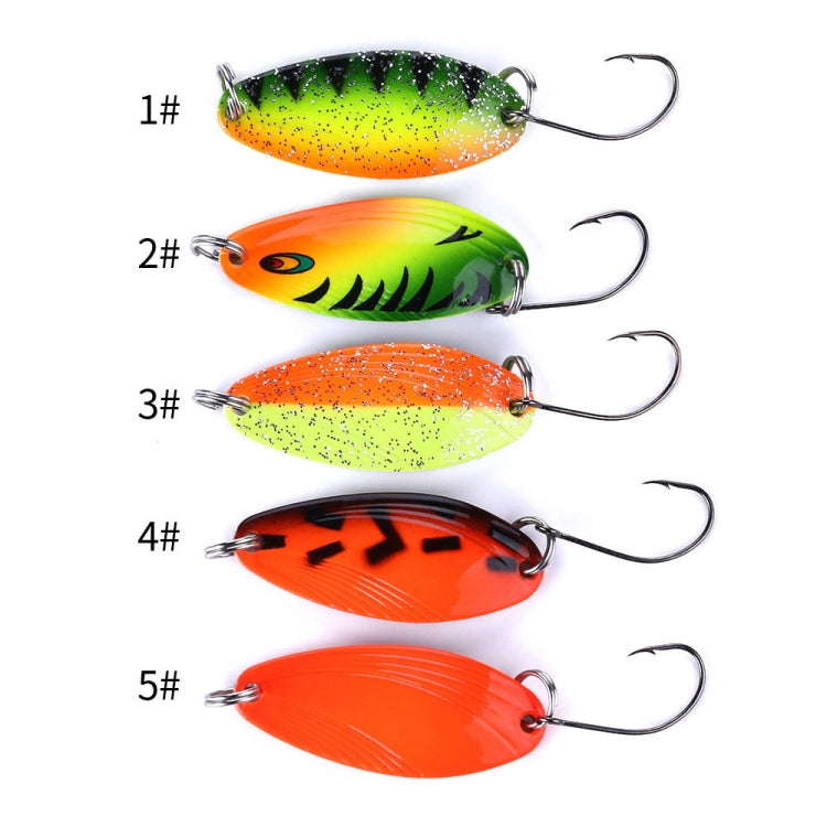 HENGJIA 3.2cm 4.5g Lua Melon Sequins Horse Mouth Metal Fishing Fake Bait