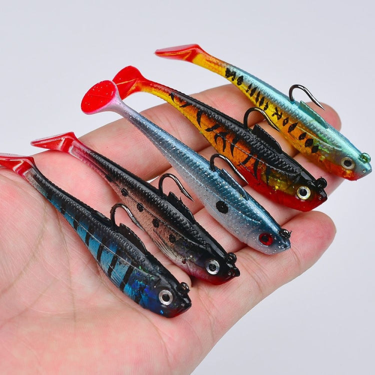 PROBEROS DW6085 Sea Bass Leadfish Soft Lure T-Tail Software Baits Sea Fishing Boat Fishing Bionic Lures, 5cm/3.6g, 8cm/9.5g, 11cm/24.6g