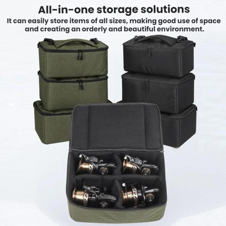 Spinning Reel Electric Winch Lure Reel Fishing Accessory Storage Bag, XS90 Black, XS90 Olive Green, XL90 Black, XL90 Olive Green, XC90 Black, XC90 Olive Green