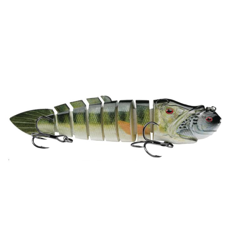 PROBEROS 8 Segment S-Swimming Hard Bait Multi-Jointed Swimbait Fishing Lures with 3D Eyes, Inner Rattle Ball, 13cm/29.4g, 16.7cm/56.7g