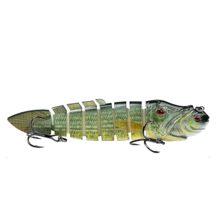 PROBEROS 8 Segment S-Swimming Hard Bait Multi-Jointed Swimbait Fishing Lures with 3D Eyes, Inner Rattle Ball, 13cm/29.4g, 16.7cm/56.7g
