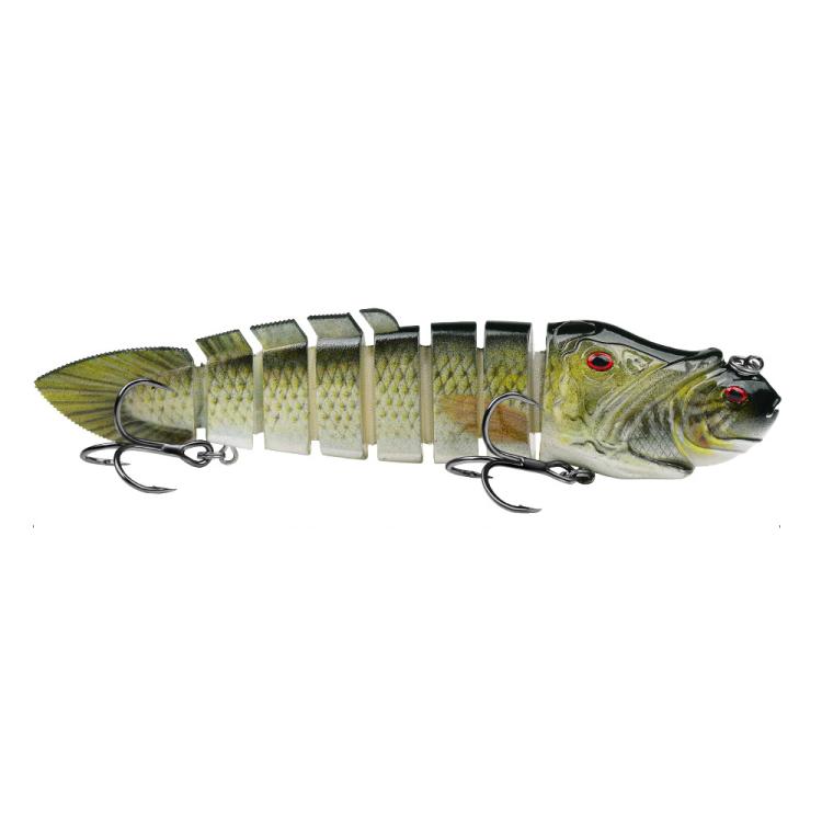 PROBEROS 8 Segment S-Swimming Hard Bait Multi-Jointed Swimbait Fishing Lures with 3D Eyes, Inner Rattle Ball, 13cm/29.4g, 16.7cm/56.7g