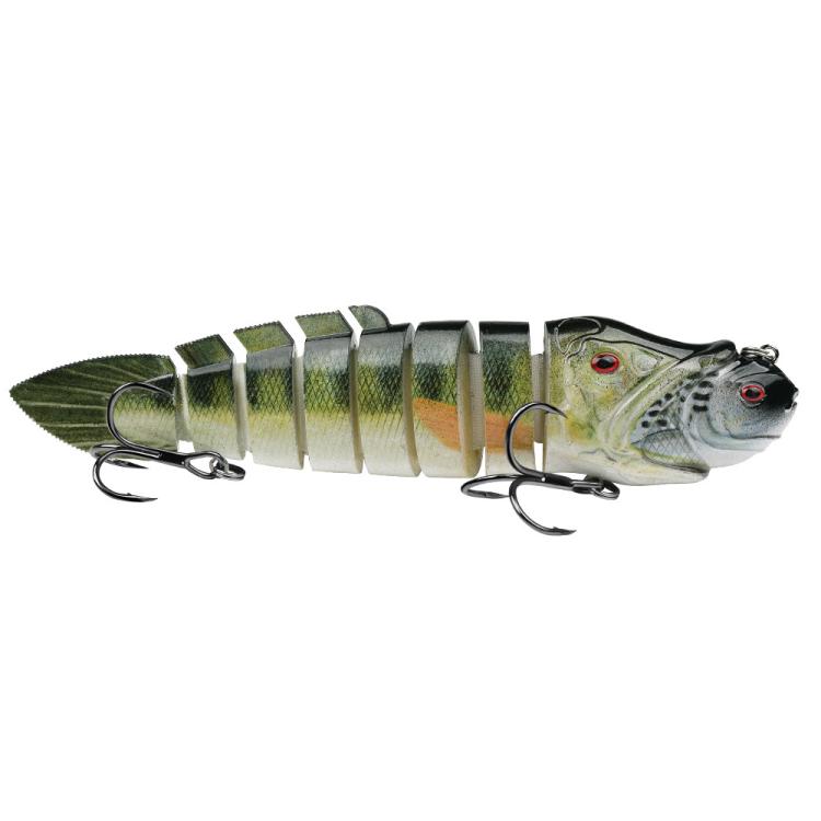 PROBEROS 8 Segment S-Swimming Hard Bait Multi-Jointed Swimbait Fishing Lures with 3D Eyes, Inner Rattle Ball, 13cm/29.4g, 16.7cm/56.7g