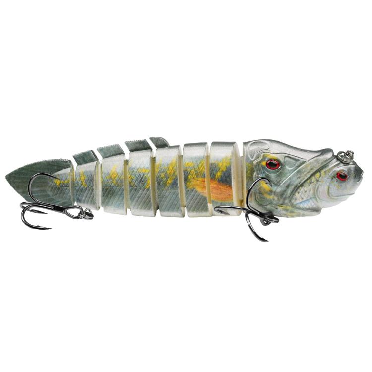 PROBEROS 8 Segment S-Swimming Hard Bait Multi-Jointed Swimbait Fishing Lures with 3D Eyes, Inner Rattle Ball, 13cm/29.4g, 16.7cm/56.7g