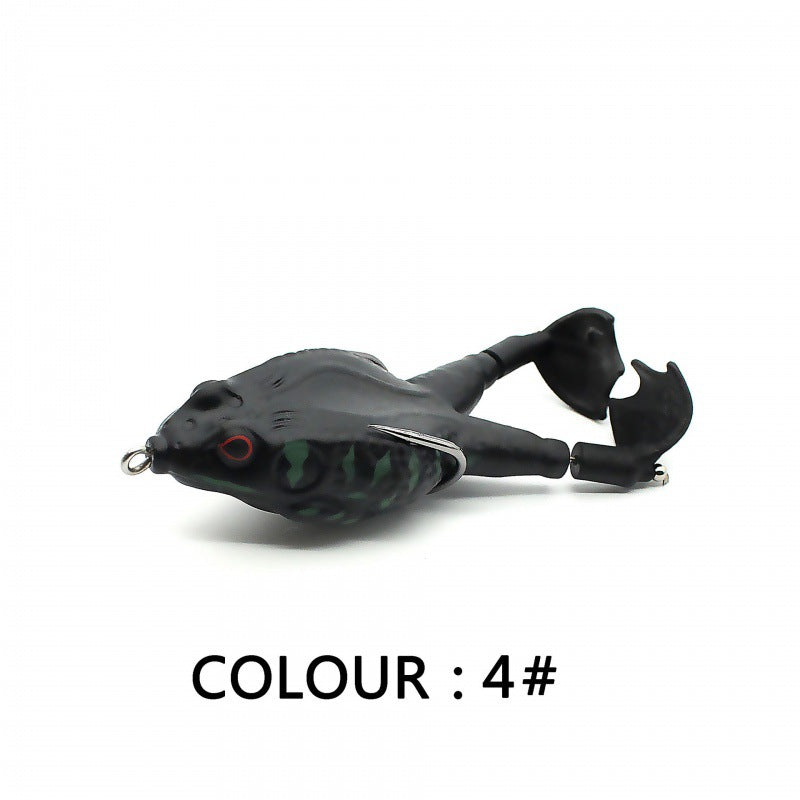 Topwater Fishing Lure Double Propeller Frog Soft