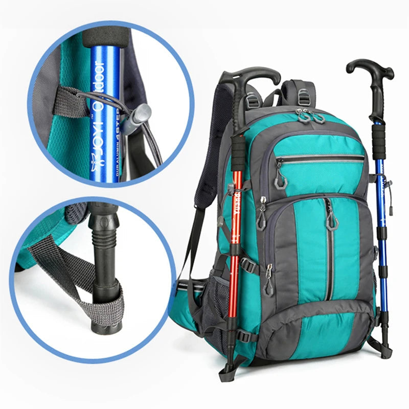 50L Fishing Hiking Backpack Large Capacity Travel Bag
