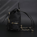 Burberry The Rucksack – Black Nylon & Leather Backpack with Gold-Tone Hardware