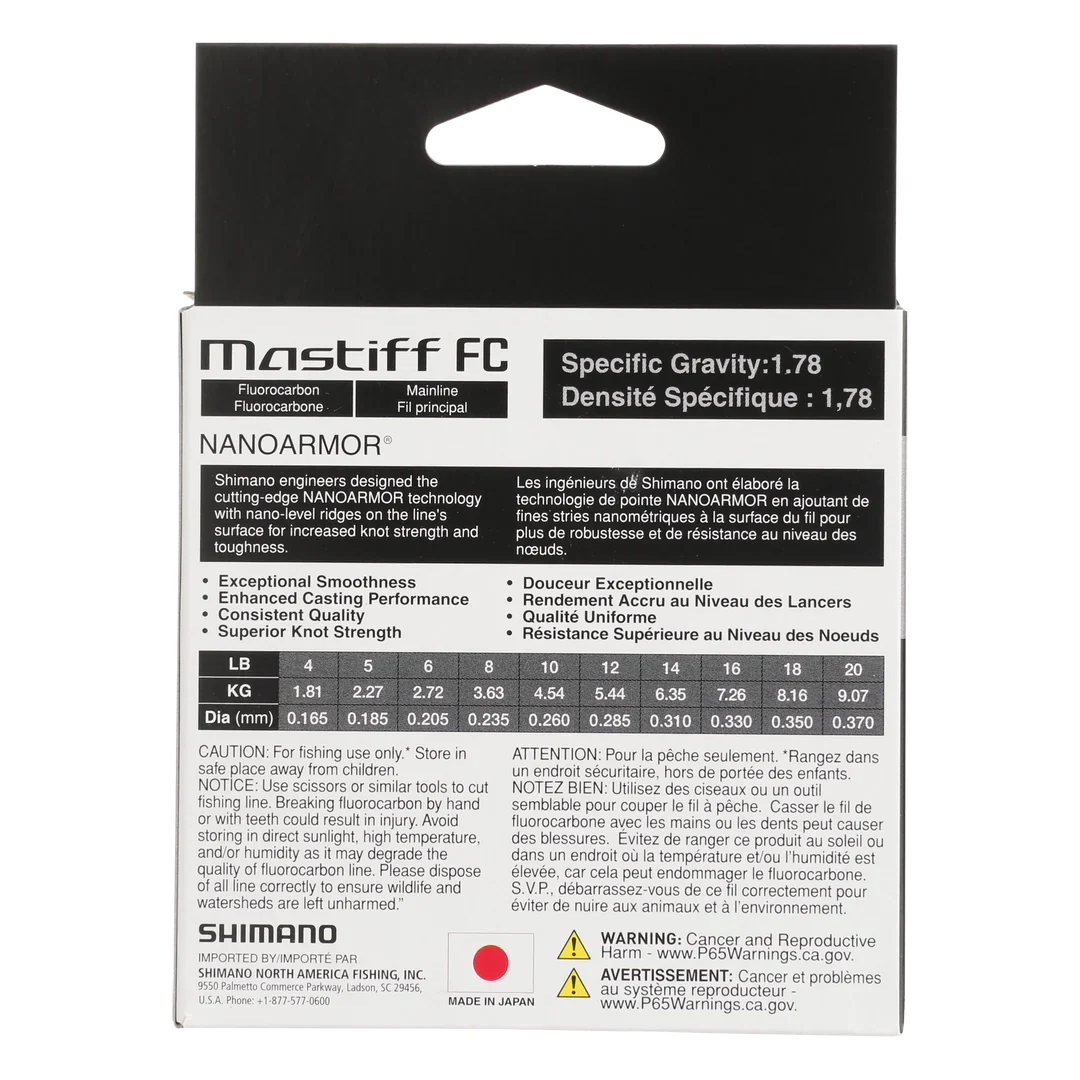 SHIMANO MASTIFF FC FLUOROCARBON LINE